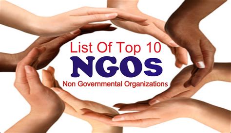 Non governmental organizations .